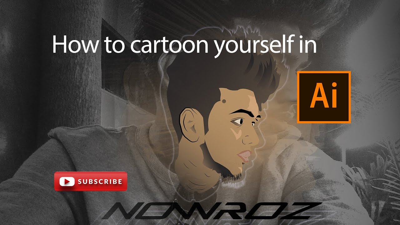 How To Make Cartoon Yourself In Adobe Illustrator | Full Tutorial ...