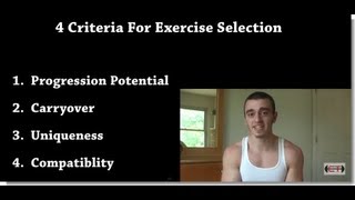 Exercise Selection 101