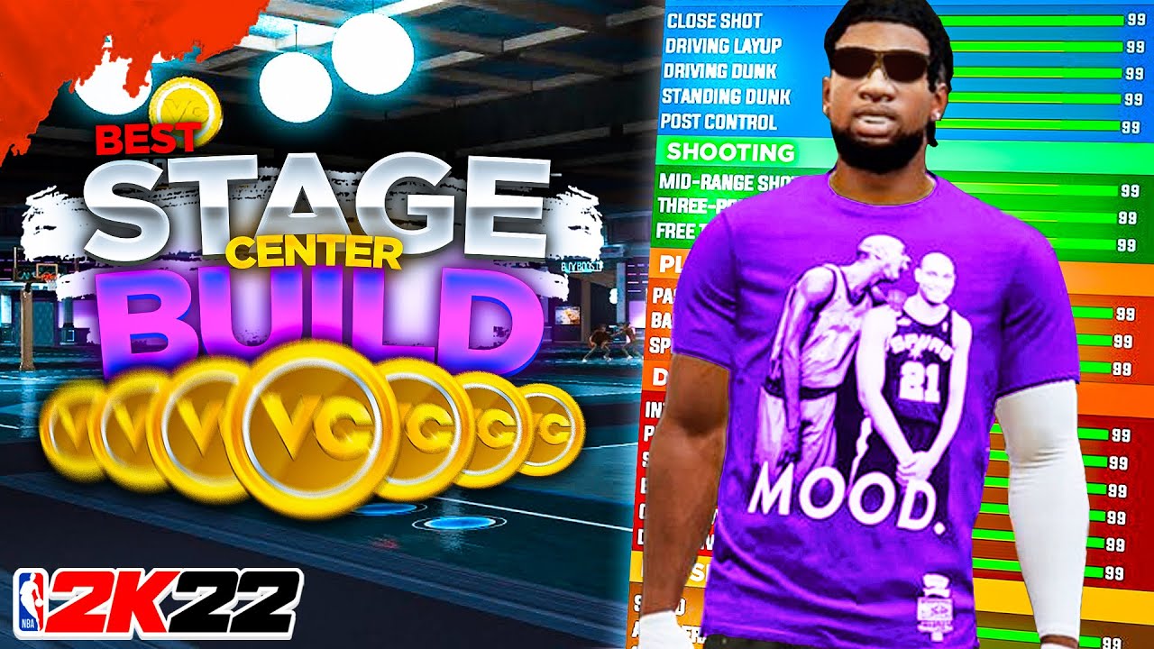 THE *BEST* CENTER BUILD On NBA 2K22 Playing COMP STAGE!!😱 - YouTube