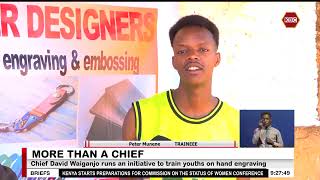 Chief in Mathioya utilizes his after-office hours to impart youths with skills