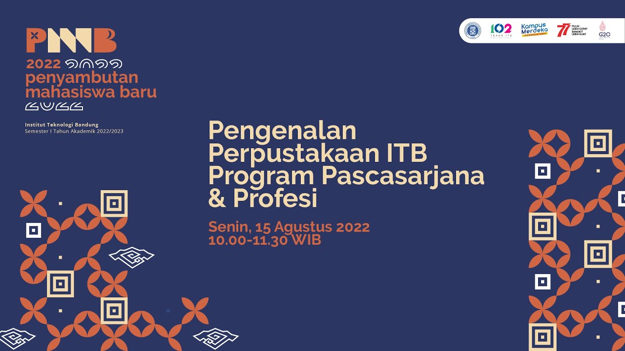 Pengenalan Perpustakaan ITB - Program Pascasarjana & Profesi - YouTube