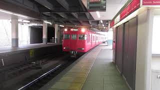 （全車一般車）名鉄金山駅2番線　特急名古屋行き到着