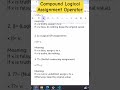 Compound Logical Assignment Operator in JavaScript #shorts #ytshorts #coding #coding #javascript