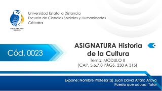 00023 HISTORIA DE LA CULTURA