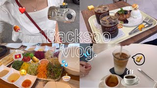 vlog) 반백수브이로그 / 무더운 여름날 반백수의 이틀 / 집밖은 위험해.. / 카페가고 밥먹고 사진찍고 x 2