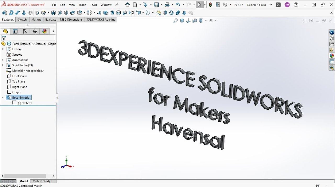 3DEXPERIENCE SOLIDWORKS For Makers EP:2 Sketches - YouTube