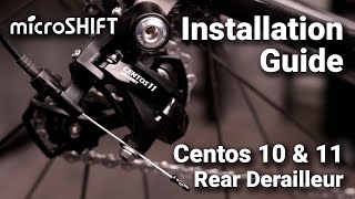 Centos 10 and Centos 11 Road Rear Derailleur Installation