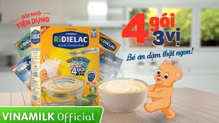 Quảng cáo Vinamilk - Bột ăn dặm RiDIELAC 4 gói 3 vị