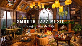 Smooth Piano Jazz Instrumental Music for Unwind ☕ Cozy Coffee Shop Ambience with