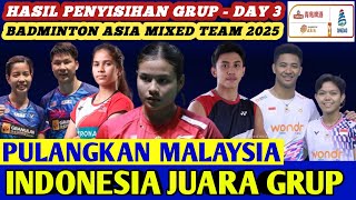 Malaysia KEOK ‼️ Hasil Semua Sektor Penyisihan Grup BADMINTON ASIA MIXED TEAM 2025 Hari Ini