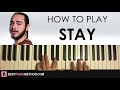 HOW TO PLAY - Post Malone - Stay (Piano Tutorial Lesson)