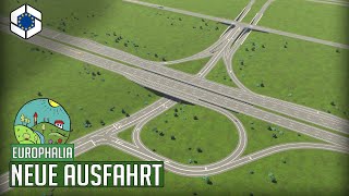 Neue schicke Ausfahrt von der Autobahn zur Industrie in Cities Skylines 2! | Europhalia 69