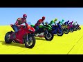 GTA V Epic New Stunt Race For Car Racing Challenge by Trevor and Shark spider-man