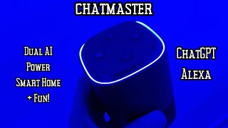 Chatmaster Cube Smart Speaker | Dual AI Assistants with ChatGPT \u0026 Alexa