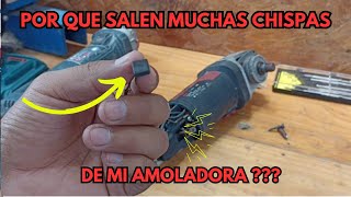 Chispas al cortar: ¿Señal de peligro en tu amoladora?