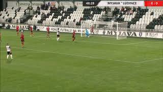 Spartak Myjava - TJ Družstevník Veľké Ludince 1 : 0 (zostrih)