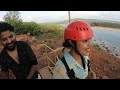 zipline adventure in aare ware beach ratnagiri i आरे वारे समुद्रकिनारा i zipline activity in konkan