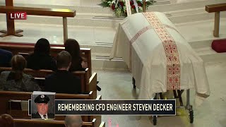 Funeral for fallen CFD firefighter Steven Decker (FULL SERVICE)