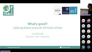 What’s good Exploring diverse visions for the future of food - Tara Garnett