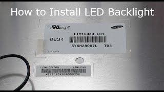 LTM150X0-L01, How to Install LED Backlight