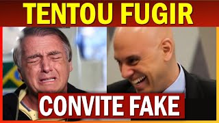 URGENTE: Bolsonaro TENTOU FUGIR do Brasil com CONVITE FAKE