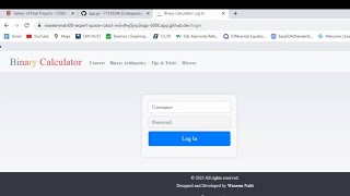 CS50x 2023 Final Project | A Binary Calculator web app using Flask, JavaScript and SQL