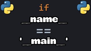 if __name__ == '__main__' for Python beginners 📥