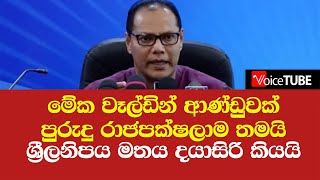 මේක වෑල්ඩින් ආණ්ඩුවක් මේ පුරුදු රාජපක්ෂලාම තමයි - ශ්‍රීලනිපය මතය දයාසිරි කියයි