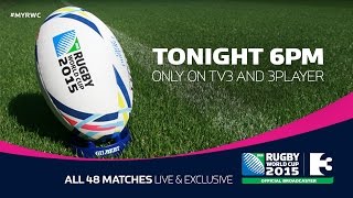 Rugby World Cup on TV3 | Starts Tonight at 6!