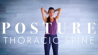 Senior & Beginner Workout - Improve Posture / anti-hunchback exercises for a healthy spine