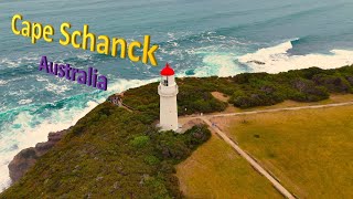 Flying over Cape Schanck