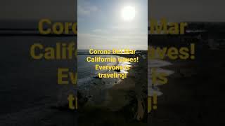 Corona Del Mar California Waves! Everyone is traveling! #shorts #beach #waves