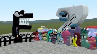 NEW OMEGA F VS ALL ALPHABET LORE CHARACTERS In Garry's Mod!