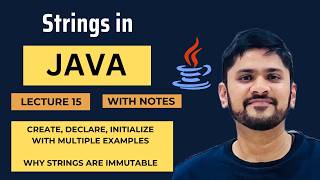 Strings in Java | Create Declare Intialize| Immutable | Java Tutorial for Beginners | Amit Thinks