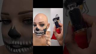 Halloween golden skull makeup #funny