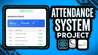 Build Full Stack NextJs Student Attendance Tracking App | React, MySql, Tailwind css, Drizzle ORM