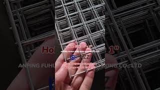 FHZZ® Galvanized Welded Mesh Panel, Hole Size 1″×1″, Welded Wire Mesh Used for Building Materials