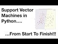 Support Vector Machines in Python from Start to Finish.