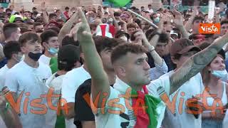 Euro 2020, il tifo azzurro a Piazza del Popolo prima di Italia-Austria