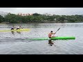 K1 and C2 practice for world championship Germany canoeing India Naocha and Salam sunil , Arjun