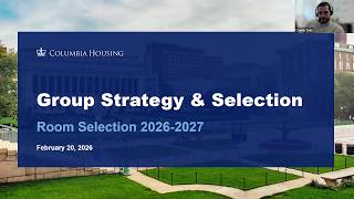 Room Selection Group Strategy & Selection Info Session 2026