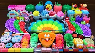 Mixing Random Things into Slime!! Relaxing with Piping Bags Slimesmoothie Satisfying Slime Video #40