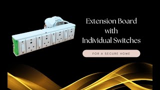 INDRICO® Extension Boards with Individual Switch of 4 Sockets