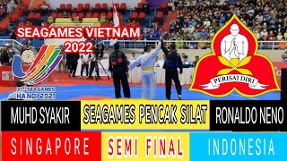 SEMIFINAL KELAS H | Muhd Syakir (Singapore) VS Ronaldo Neno (Indonesia) | SEAGAMES VIETNAM 2022