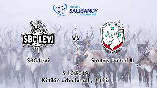 Maalikooste: SBC Levi - Santa's United III 7-3 | Kittilän urheiluhalli 5.10.2019