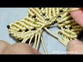 编绳枫叶超详细diy教程（0122）how to make maple leaf diy handmade macrame 中国结 結繩 中國結