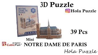 3D Puzzle || Notre Dame de Paris || Cubicfun S3012h