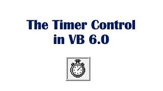 Timer Control in VB Part 1