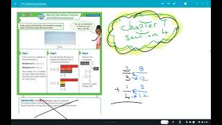 5th Math Envision Chapter 7 Section 4 Subtracting fractions