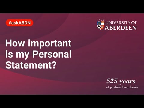 What is the importance of a personal statement?